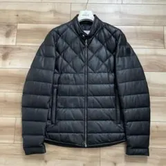 MONCLER レザーライトダウンジャケット GRENELLE - メルカリ