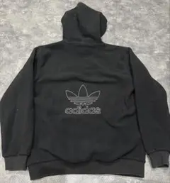 adidasoriginals アディダス パーカー 黒 レディース ボア