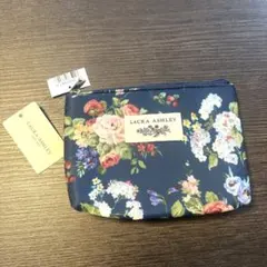 LAURA ASHLEY フラワープリントポーチ　ローラアシュレイ　ポーチ