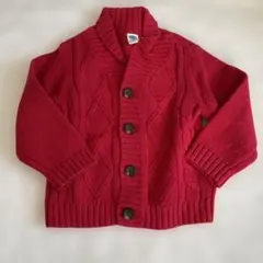 OLD NAVY 赤 カーディガン 18ヶ月