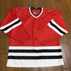 80's ホッケーシャツ　インディアンズ　シカゴブラックホークス　無地