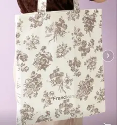 【新品】Francfranc ロゴトート クラシックフラワー トートバッグ