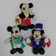 Disney ミッキーマウス ぬいぐるみ 3体セットのサムネイル