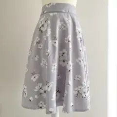 ミッシュマッシュ　フレアスカート　花柄