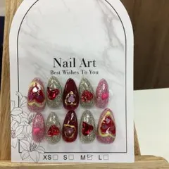 [11]No48ハートデザイン ネイルチップセット