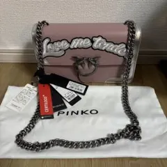 p*t様 【新品】 PINKO ショルダー ピンク 斜め掛け 肩掛け レザー Pのサムネイル