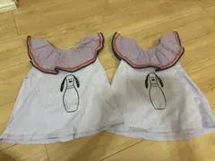 マーキーズ スヌーピー　ビックカラーチュニック　パープル　110cm お揃い