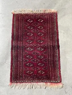 【vintage Rug】トルクメンラグ　トライバル　アフガン　幾何学模様　民族
