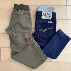【セット売り】キッズ　パンツ　長ズボン　MPS カーキ　ネイビー　100㎝