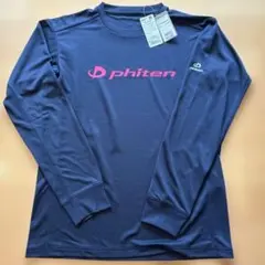 phiten 長袖Tシャツ ネイビー Lサイズ新品未使用品のサムネイル