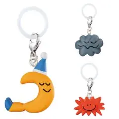 DAISUKE KONDO めじるしアクセサリー ガチャ 月 雲 太陽