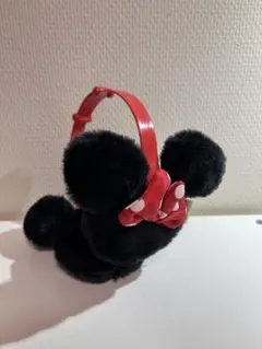 ミニーマウス風ファーヘッドバンド