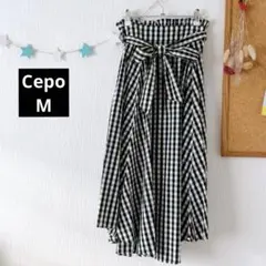CEPO チェックフレアスカート Mのサムネイル