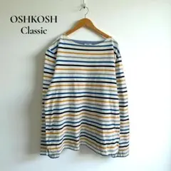 ✽オシュコシュ カットソー【M】長袖 ボーダー柄 コットン100% d313