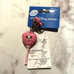 ディズニーランド　手持ちバルーンホルダー　ミニー　ピンク