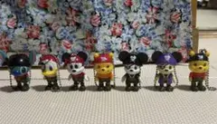 【非売品】Disney パイレーツ 海賊 手足が動くミニフィギュア 7点セット