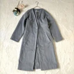 チャオパニック Ciaopanic レディース ロングコート ブルー キレイめ