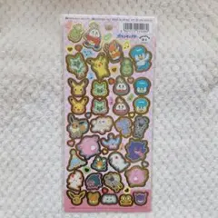 ポケモン キャラクター シール　ステッカー デコ コラージュ シール帳 ピンク