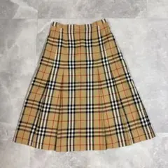 Burberrys バーバリース 膝丈 プリーツスカート ノバチェック
