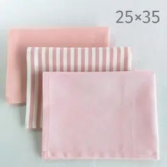 ［25×35 3枚SET］ピンク/ランチョンマット ランチクロス 給食 ナフキン