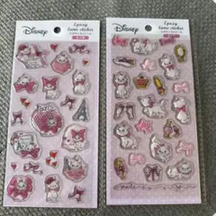 Disney マリーキャット エポキシステッカー 2シートセット
