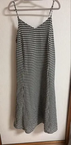 earth music&ecology ギンガムチェック　キャミワンピース