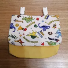 恐竜柄 移動ポケット クリップ付き