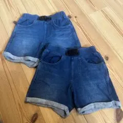 ハーフパンツ 2枚セット　グローバルワーク　100サイズ　双子