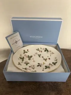 未使用WEDGWOOD ワイルドストロベリーオーバルディッシュ2枚