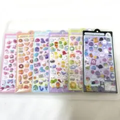 海外製　ぷくぷくシール 立体シール 6枚セット 3D 女の子