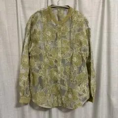 KBF 花柄刺繍 シアーブラウス 長袖のサムネイル
