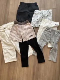 男の子女の子ボトムスズボンパンツデニム短パンまとめ売り 80cm90cm