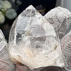 ヒマラヤ産 水晶クラスター 414g レムリアンシード 柱状結晶 と 小結晶群生 ヒマラヤ産 水晶クラスター 414g レムリアンシード 柱状結晶 と 小結晶