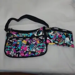 レスポートサック　カラフルポップアートショルダーバッグ