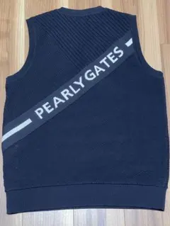 PEARLY GATES パーリーゲイツ リバーシブルVネックベスト ネイビー系