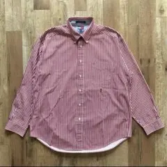 TOMMY HILFIGER トミーヒルフィガー ストライプ 長袖シャツ 古着