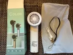 ホワイト ハンディファン USB充電➕32ギガUSBセット