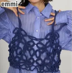 emmi エミ　かぎ針ハンドニットビスチェ