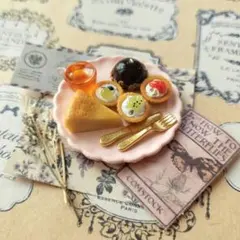 【3種のスイーツセット②】ミニチュアスイーツ フェイクスイーツ ドール