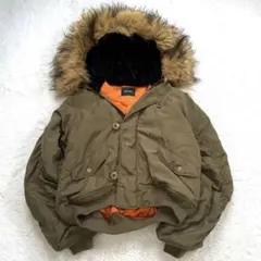 【美品】one way N-2B ファー フライトジャケット カーキ M
