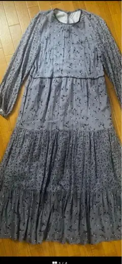 SLOBE IENA マルチパターンフラワープリントティアードワンピース