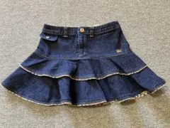 BURBERRY デニムフリルスカート 120A