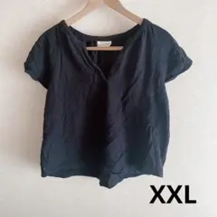 フレンチスリーブブラウス XXL フレアスリーブ