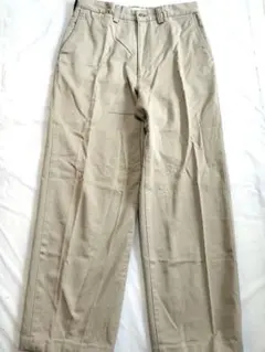 ベージュ チノパン コットン混紡