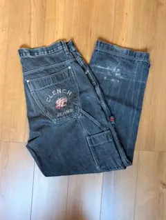 美品00s極太 COOGI W42 バギーブラックデニム 豪華刺繍 B系Y2K - メルカリ