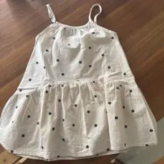 petit main ドット柄ノースリーブワンピース 100cm