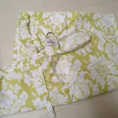 値下げ中！Bebe au lait 授乳ケープ 花柄 黄緑
