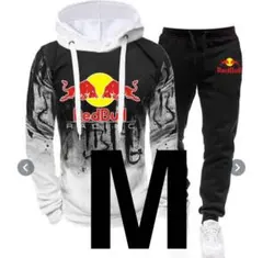 【GW限定特別価格】レッドブル パーカー　ロングパンツ　上下セットアップ　白　M