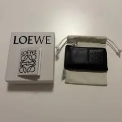 【LOEWE】コインカードホルダー（サテンカーフ） ブラック