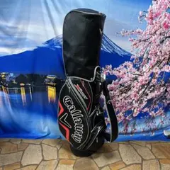Callaway ゴルフバッグ 黒/赤 5分割　フード有　オマケ付　#A80LS Callaway ゴルフバッグ 黒/赤 5分割 フード有 オマケ付 #A80LS - メルカリ
